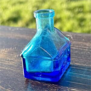 Wheaton Blue Glass Bottle Tuckahoe Country School Reproduction